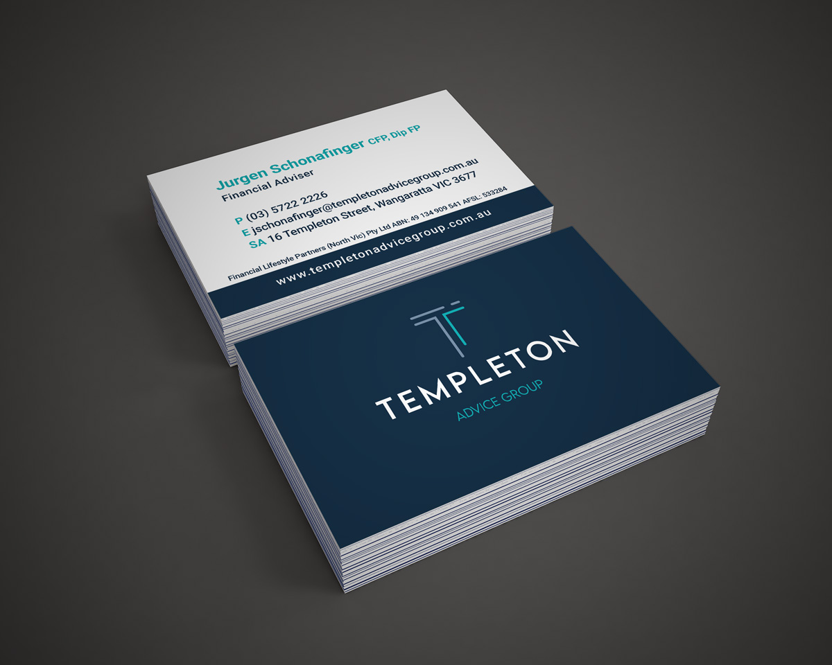 Templeton Advice Group Business Card Design